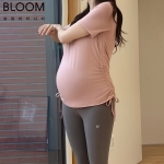 블룸마터니티 셔링 반팔 임산부 요가티셔츠