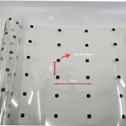 조류충돌방지필름 5x10간격 블랙10mm 사각 도트 필름