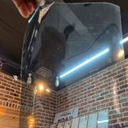 *특허제품* 단열성능 투명 조류충돌방지필름 5x5간격 8mm 투명 사각 도트 필름