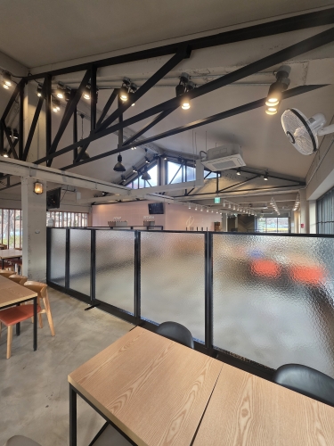 60T 강화유리파티션 사무용, 사무실파티션 (높이 1200) 아쿠아 유리