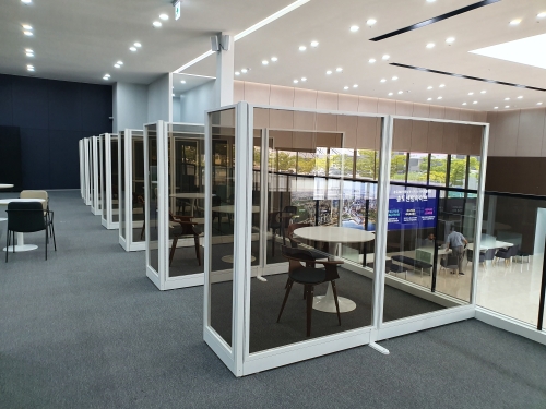 45T 강화유리파티션 사무용, 사무실파티션 (높이 1800) 브론즈유리