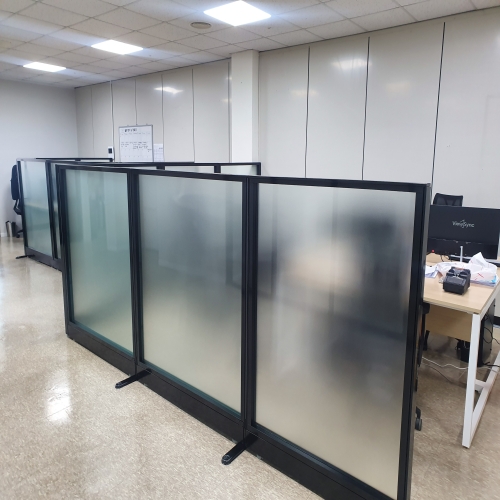 45T 강화유리파티션 사무용, 사무실파티션 (높이 1500) 미스트유리