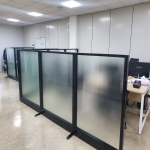 45T 강화유리파티션 사무용, 사무실파티션 (높이 1500) 미스트유리