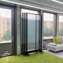 60T 강화유리 이동식파티션, 인테리어파티션 (높이 2000) 투명유리