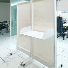 60T 강화유리 이동식파티션, 인테리어파티션 (높이 2200) 화이트보드유리