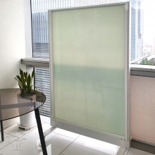 60T 강화유리 이동식파티션, 인테리어파티션 (높이 2000) 화이트보드유리