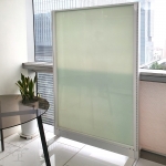 60T 강화유리 이동식파티션, 인테리어파티션 (높이 1800) 화이트보드유리