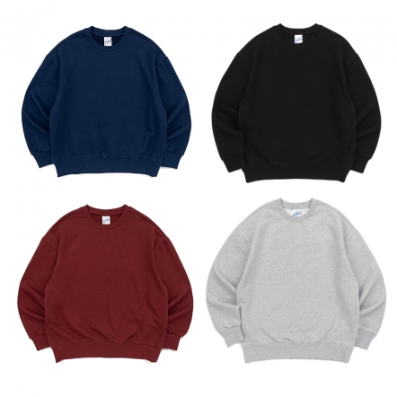 오버핏 맨투맨 긴팔티 빅사이즈 남자 여성 루즈핏