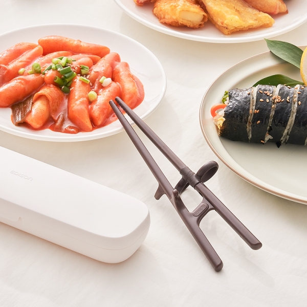 에디슨 성인용 교정 젓가락 케이스 세트 오른손