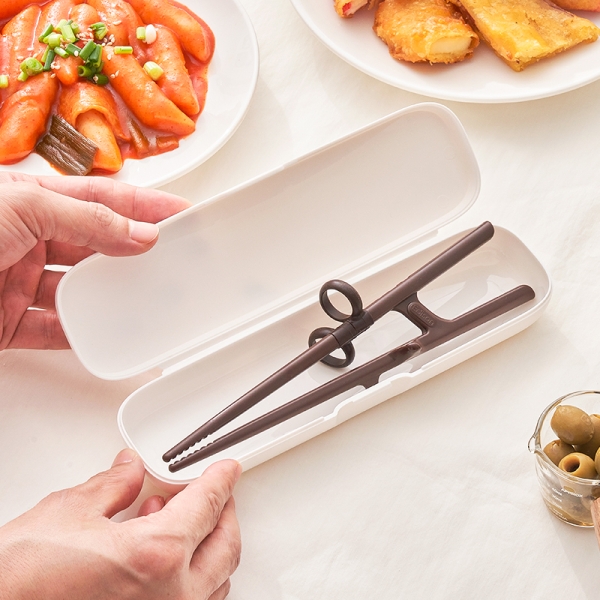 에디슨 성인용 교정 젓가락 케이스 세트 오른손