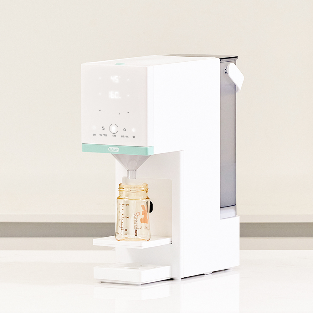 에디슨 플러스 자동 분유제조기 출수형 세척알림