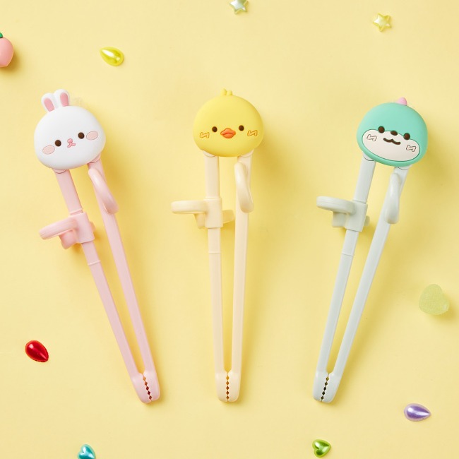 에디슨 프렌즈 아이맞춤 조절 젓가락 1단계 오른손 24개월이상 유아 어린이 교정젓가락