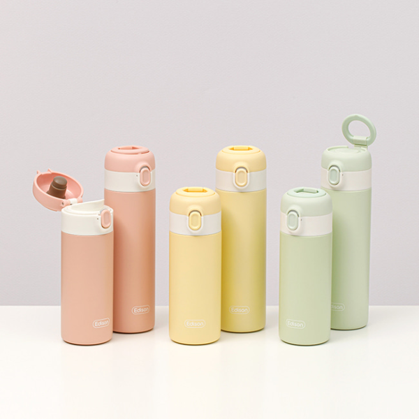 에디슨 프렌즈 원터치 키즈 텀블러 250ml 350ml 어린이 유치원 초등학생 보온병 물병