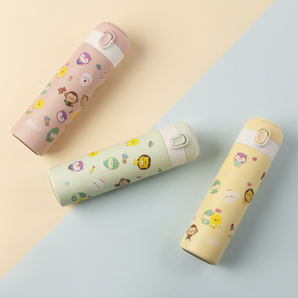 에디슨 프렌즈 원터치 키즈 텀블러 250ml 350ml 어린이 유치원 초등학생 보온병 물병