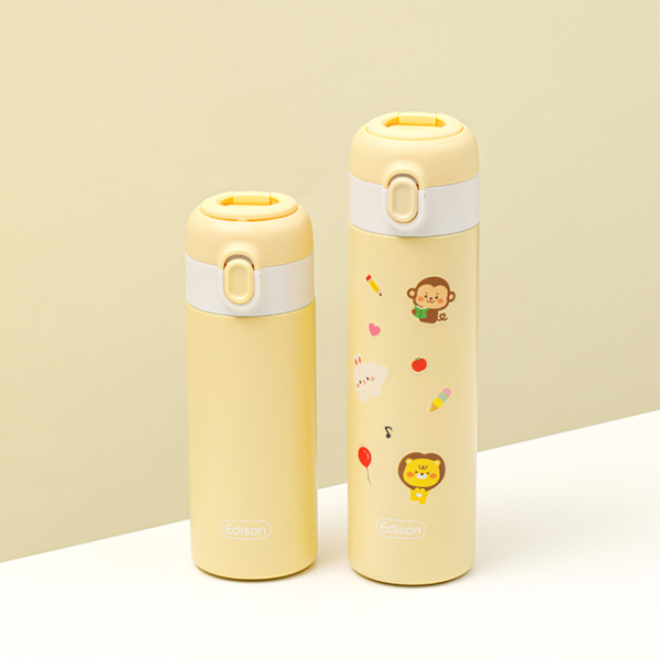 에디슨 프렌즈 원터치 키즈 텀블러 250ml 350ml 어린이 유치원 초등학생 보온병 물병