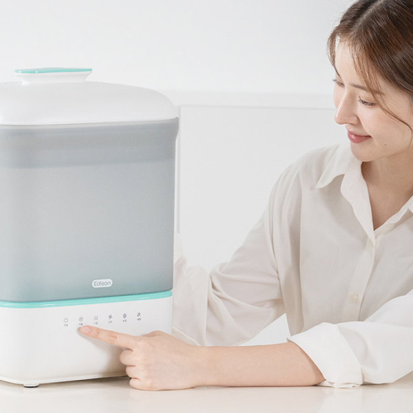 에디슨 플러스 스팀 소독 건조기 초대용량 젖병스팀소독기