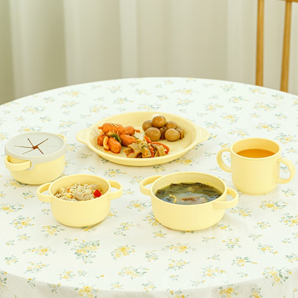 에디슨 에코젠 유아 식기 풀세트 공기 대접 유아 물컵 플레이트 스낵컵