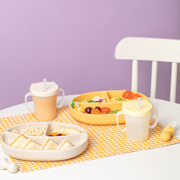 에디슨 베이비 흘림방지 빨대컵 유아식기 초기이유식준비물 어린이집물통 아기빨대컵