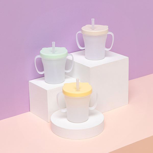 에디슨 베이비 흘림방지 빨대컵 유아식기 초기이유식준비물 어린이집물통 아기빨대컵