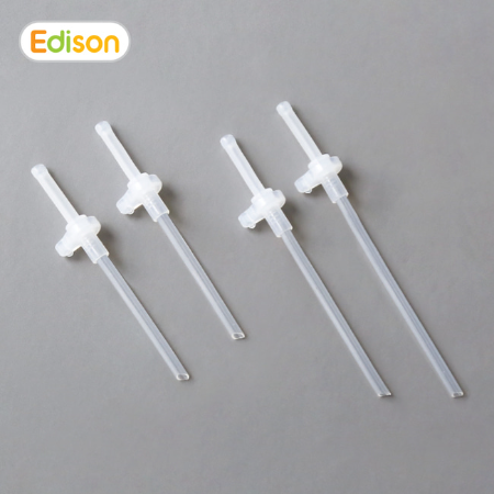 스스로 자기주도 유아 아기 이유식용품 흘림방지 빨대컵 실리콘 빨대 리필 127mm 180mm