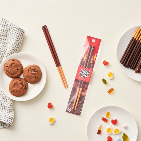 에디슨 빼빼로 프렌즈 젓가락 빼빼로데이 이벤트 선물 젓가락