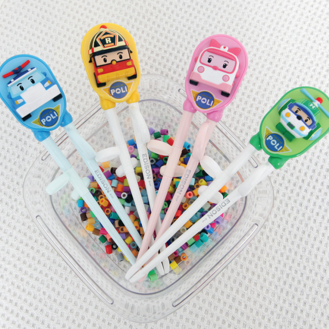 뽀로로 폴리 타요 프렌즈 왼손 오른손 1단계 교정 젓가락 유아 젓가락 모음전