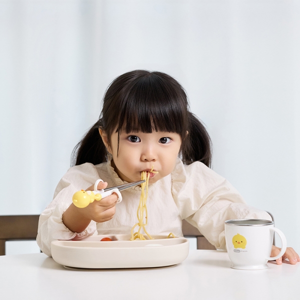 에디슨 프렌즈 4종 스푼포크 세트 교정 젓가락 수저 어린이집준비물 세트