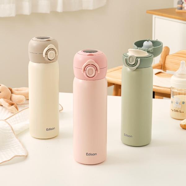 에디슨 스마트 온도 표시 분유 보온병 텀블러 500ml