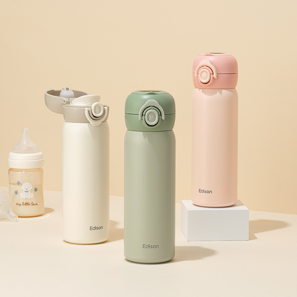 에디슨 스마트 온도 표시 분유 보온병 텀블러 500ml