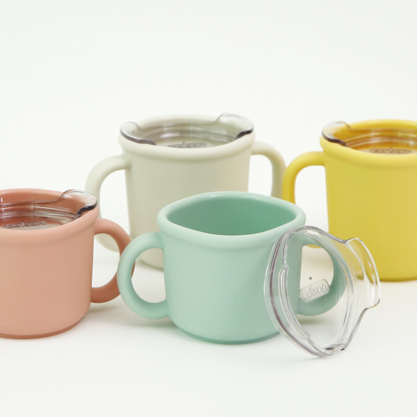 에디슨 프리미엄 실리콘 트레이닝 컵 양손컵 유아 아기 물컵