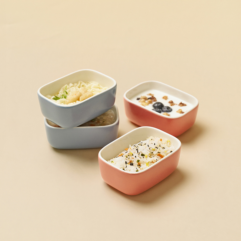 에디슨 자기주도 도자기 볼 이유식 식기 접시 대접