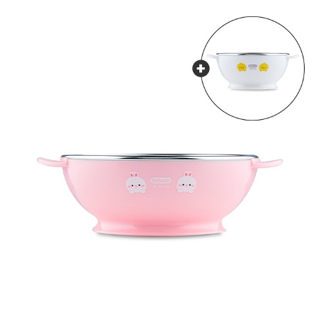 프렌즈 유아식기 논슬립 스텐 공기&대접 세트