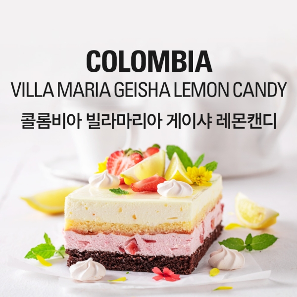 갓볶은커피 콜롬비아 빌라마리아 게이샤 레몬캔디