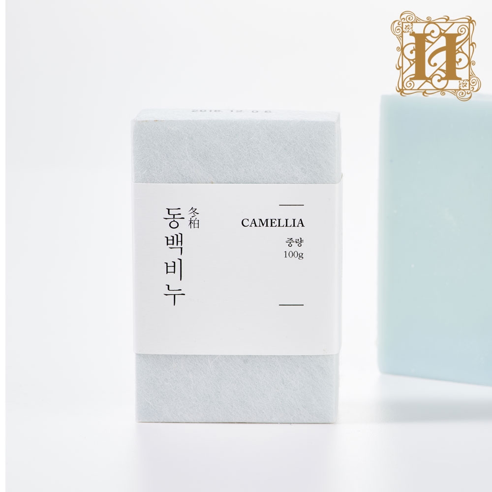 제주동백오일 100% 사용한 천연 수제비누 (파랑)