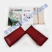 골반교정 삼각대세트 정체요법책자 무릎띠포함