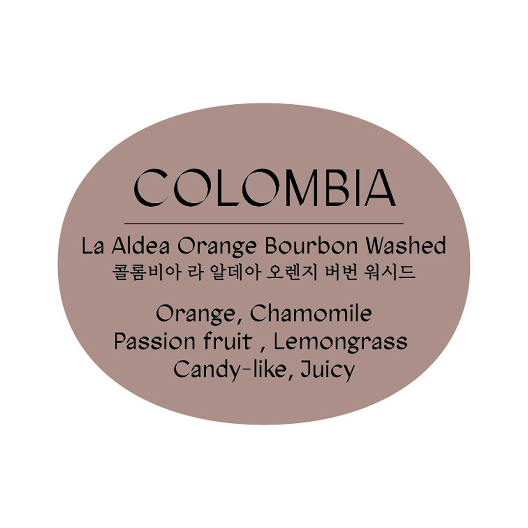 콜롬비아 라 알데아 오렌지 버번 워시드
