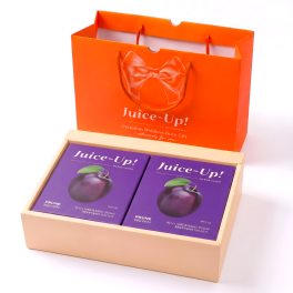 [올리브영 약국 면세점 입점] 주스업 프리미엄 웰니스 유산균 주스 80ml x 20팩 선물세트 푸룬주스 선물박스
