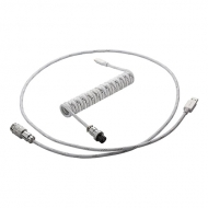 CableMod Pro Coiled 항공 키보드 케이블 (1.5m,스털링 화이트)