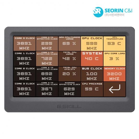 [서린이날] G.SKILL WigiDash PC커맨드 터치 패널
