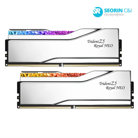지스킬 DDR5-6400 CL30 TRIDENT Z5 ROYAL NEO 실버 (32GB(16Gx2)) 지스킬 DDR5-6400 CL30 TRIDENT Z5 ROYAL NEO 실버 (32GB(16Gx2))