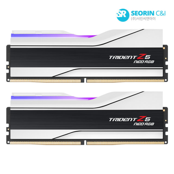 지스킬 DDR5-6000 CL28 TRIDENT Z5 NEO RGB J 화이트 패키지 (32GB(16Gx2))