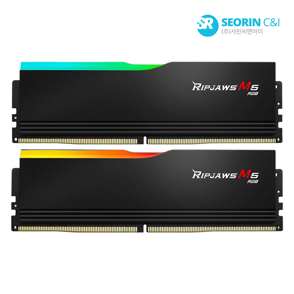 지스킬 DDR5-6000 CL36 RIPJAWS M5 RGB 블랙 패키지 (32GB(16Gx2))