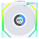 리안리 UNI FAN SL Wireless LCD 120 리버스 화이트 1팩