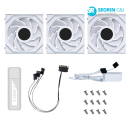 리안리 UNI FAN SL Wireless LCD 120 리버스 화이트 3팩