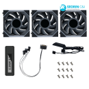 리안리 UNI FAN SL Wireless LCD 120 블랙 3팩
