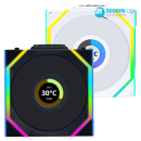 리안리 UNI FAN SL Wireless LCD 120 블랙 3팩