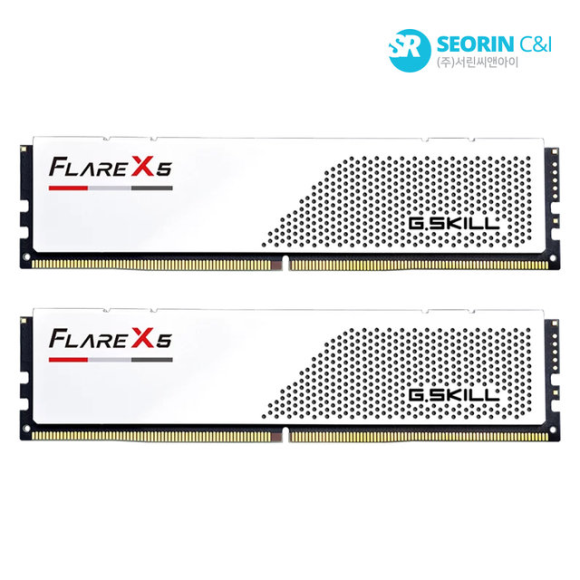 지스킬 DDR5-6000 CL28 FLARE X5 J 화이트 패키지 (32GB(16Gx2))