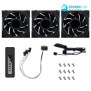 리안리 UNI FAN TL Wireless LCD 120 리버스 블랙 3팩