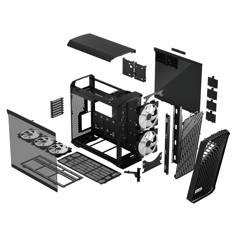 리퍼 - Fractal Design Torrent RGB TG LIGHT Tint 강화유리 블랙