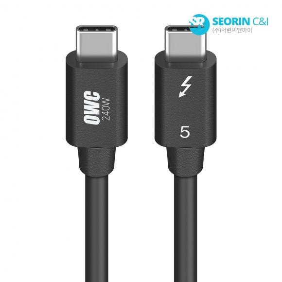 [SSD인클로저모음전] OWC 썬더볼트5 PD Type C to C 240W 케이블 (0.8m)